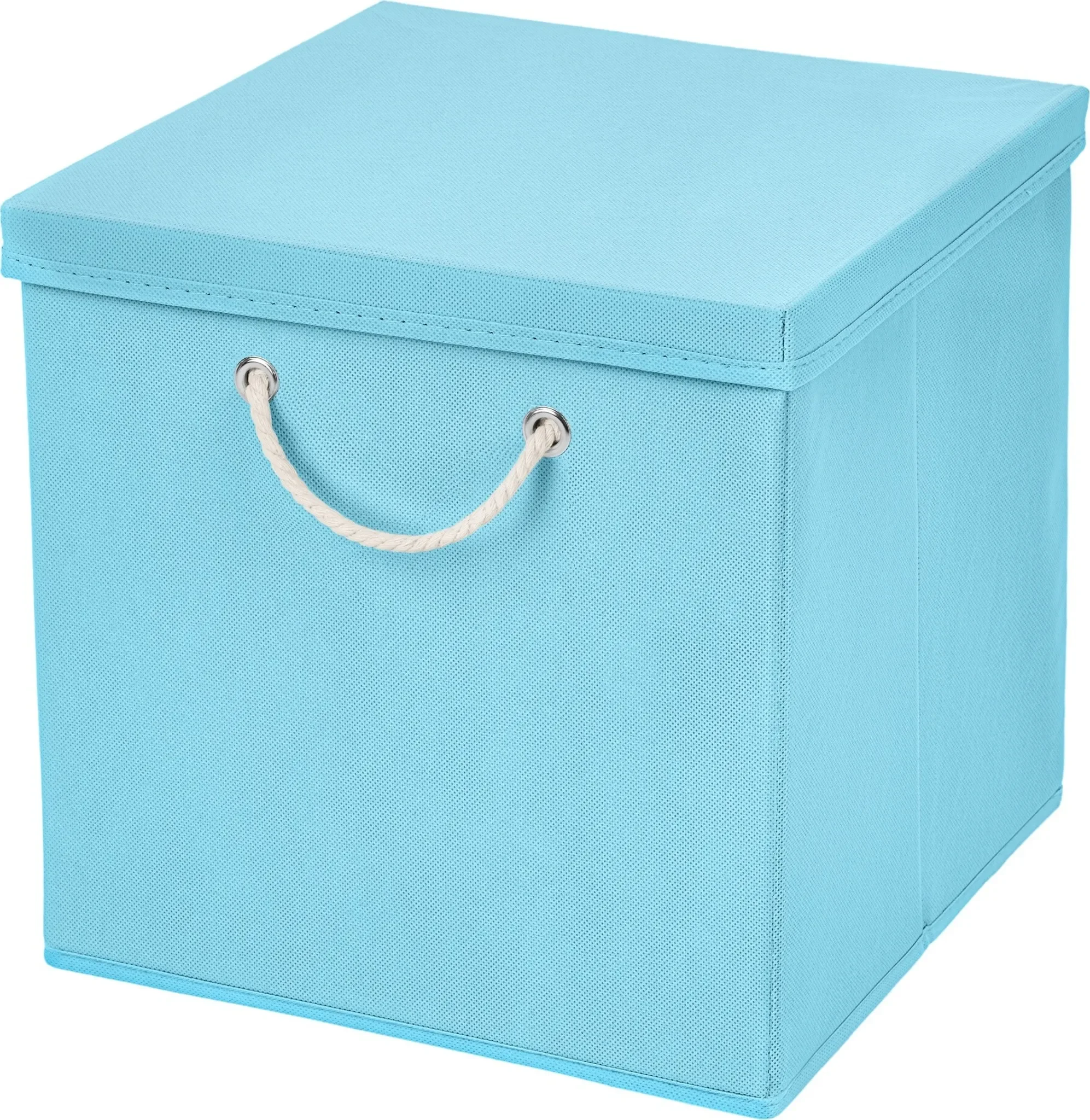 Faltbox mit Deckel – Aufbewahrungsbox 30 × 30 × 30 cm, hellblau